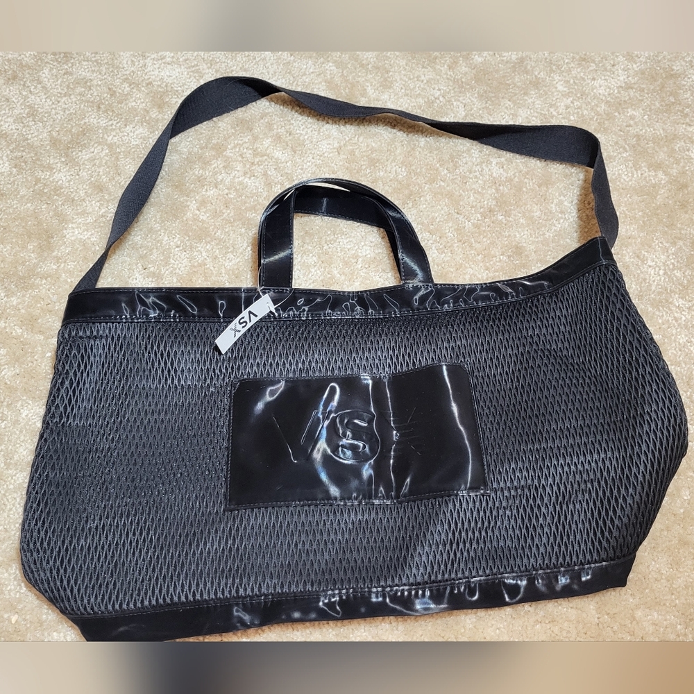 Black Mesh Tote Bag
